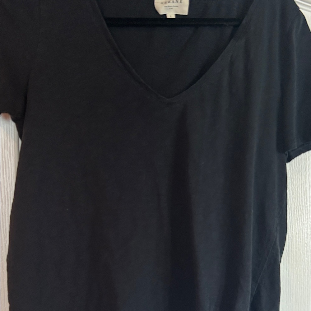 Sezane Black Short Sleeve Tee - Picture 3 of 5